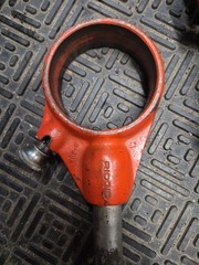 RIDGID 12 R PIPE THREADING DIE SET 1/2&Prime;-2&Prime; w Handle & Ratchet & Craftsman Die