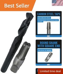 /8NPTW/DRILL 3/8&Prime; Carbon Steel NPT Pipe Tap and 37/64&Prime; High Speed Steel Drill&hellip;