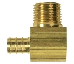 SIOUX CHIEF 632XG332M Elbow 3/4&Prime; Brass 90 PEX x MIP No-Lead Adapter