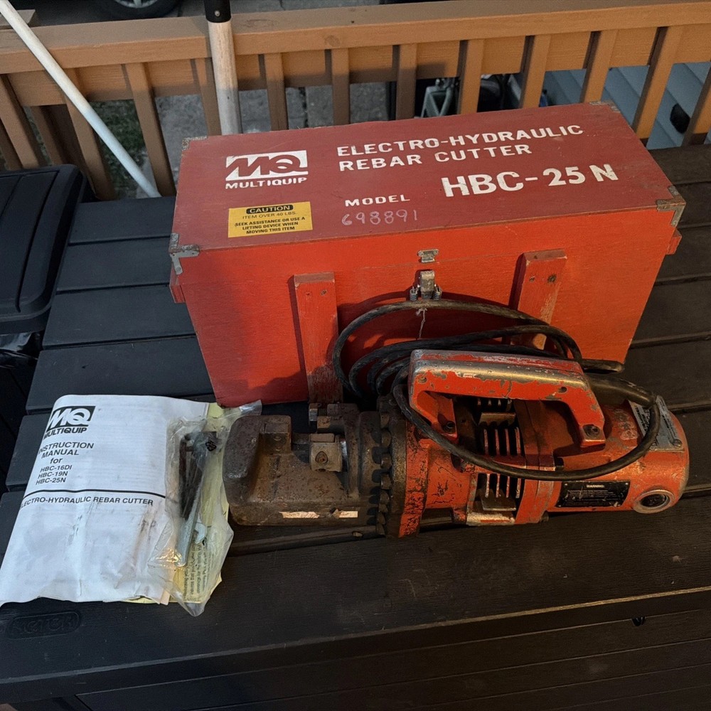 The Multiquip HBC-25N 1-inch portable electro-hydraulic rebar cutter