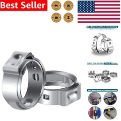High Quality PEX Clamps 50 Count 1/2 Inch Stainless Steel Pipe Connectors