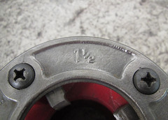 Ridgid 12-R 1-1/2&Prime; NPT 37410 Ratchet Pipe Threader Die Head Used Free Shipping