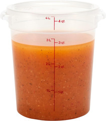 Food Storage Containers with Lids (Bpa-Free) &ndash; 4 Quart &ndash; Food Grade Buckets with