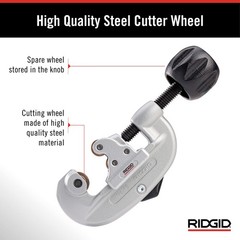 Ridgid 32920 model 15 Screw Feed Tubing Cutter, 3/16&Prime; To Small, Black/Silver