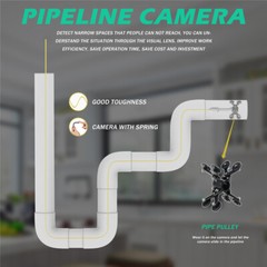 7&Prime; 30M WIFI Pipe Inspection Camera with 512hz Locator 1000TVL Sewer Camera IP68