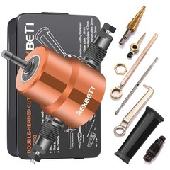 Effortless Metal Cutting Drill Attachment with Extra Punch & Die &ndash; Sheet Nibbler