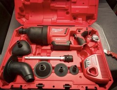 Milwaukee AirSnake Drain Cleaning Tool Kit w/ Hard Case & Drain Bladders