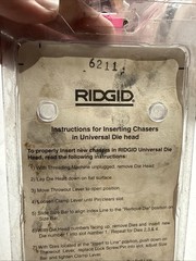 RIDGID 47745 1/2&Prime; to 3/4&Prime; &ndash; 14 NPT Universal Dies Alloy RH Lightly Used