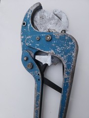 Klein Tools 50501 Ratcheting PVC Cutter 1/2&Prime; to 2&Prime; Blue Hand Crank Rare Vintage