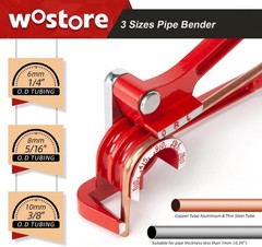 Professional 0-180&deg; Adjustable Pipe Bender with Non-Slip Grip for Multi-Material