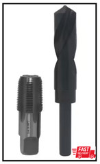 3/4 In. Carbon Steel NPT Pipe Tap and 59/64 In. High Speed Steel Drill Bit Set (