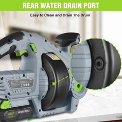 WORKPRO 20V Electric Drain Auger 25Ft Plumbing Snake Drain Hair Removal Tool Set