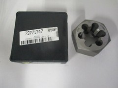 (364-0240) M24x1.00 1-13/16&Prime; x 1&Prime; Carbon Steel RH Thread Hex Rethreading Die