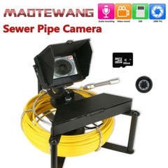 4.3inch DVR 16GB Drain Industrial Endoscope 30M Sewer Pipe Inspection Camera