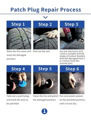 Tire Repair Patch Tool Kit Includes 24PCS Tire Patch Plugs(1.42&Prime;&1.81&Prime;&2.36&Prime;)&hellip;
