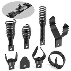 POPULO 8-Piece Drain Snake Drill Attachment &ndash; Tackle Any Clog with&hellip;