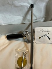Internal PVC Pipe Cutter Kit for Drills &ndash; New In Box | 11&Prime; Guide Rod, Diamond Gr