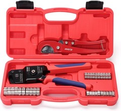 Icrimp One-Hand PEX Pipe Cinch Tool Meet ASTM F2098 Standard Clamps, Crimping To
