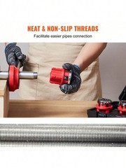 New Pro Manual Ratchet Pipe Threader Set Durable Portable 1/2 3/4 1 Inch NPT Die