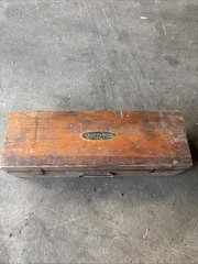 Vintage Craftsman Pipe Threader w/ Dies Original Wood Box 18 Pieces