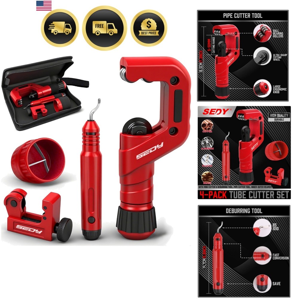 Ultimate Tube Cutter Set &ndash; Heavy Duty Pipe Cutter 3/6&Prime;-2&Prime; OD, Mini Tube Cutte&hellip;