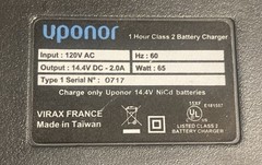 Uponor Cordless 14.4V ProPex 150 Pex Expansion Expander Tool 4 Jaws, 2 Batteries