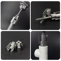 Pipe Threading Tool for Inner & Outer Threads, 2-in-1 Pipe Threader Cutter &ndash; Fit