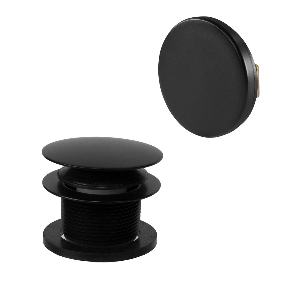 Westbrass Mushroom Tip-Toe Tub Trim Set with Floating Faceplate, Matte Black,&hellip;