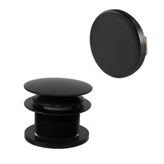 Westbrass Mushroom Tip-Toe Tub Trim Set with Floating Faceplate, Matte Black,&hellip;