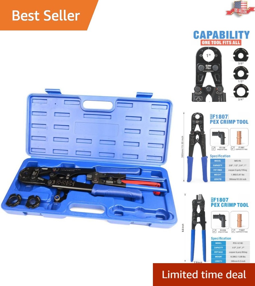 PEX Crimping Kit with Calibration Features and User Guide &ndash; Contractor Approved
