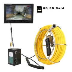 50m1000TVL Sewer Camera 512hz Self-leveling Pipe Inspection Camera Meter Counter