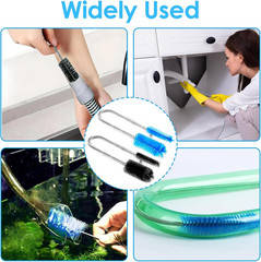 2 Pcs Flexible Drain Pipe Cleaning Brush, 36&Prime; Extra Long Double Ended Nylon Bris