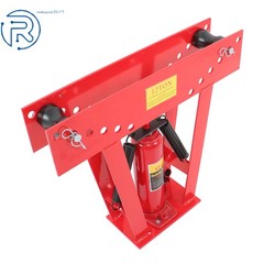 12 Ton Pipe Bender Manual Hydraulic Piping Bending Exhaust Tube Fabric &6 Dies