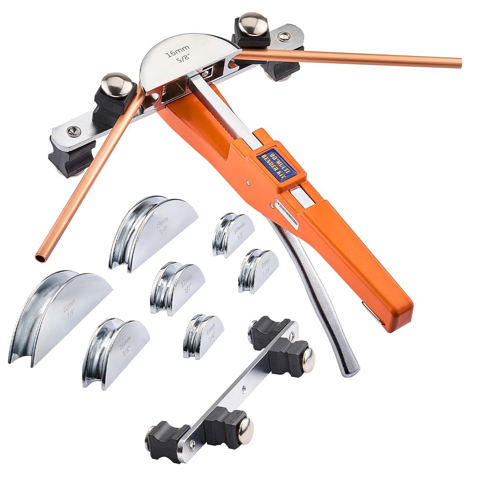 Uimoso Compact Ratcheting Tube Bender Kit for 1/4 to 7/8 Inch Pipes