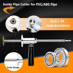 Internal/Inside PVC-ABS Pipe Cutter Tool for Drill,with Handle