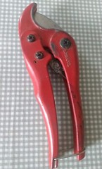 Vintage Ratchet PVC Pipe Cutter Tool Made In Taiwan Steel Cuts Up to 1 1/2 Inch