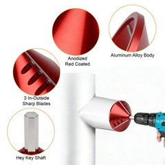 PVC Pipe Chamfering Tool Internal External Deburring Reamer for 0.75-3.5&Prime; Pipes