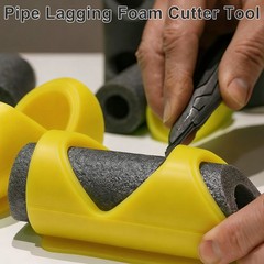 6x Pipe Insulation Cutting Guide Set ABS Foam Pipe Cutter Tool for HVAC Plumbing