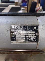 Ridgid 700-T2 Power Drive Pipe Threader Electric Threading Machine with 5 Dies