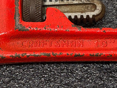 CRAFTSMAN # 55676 x 10&Prime; PIPE WRENCH BF Forged Heavy Duty Extra Strong Japan VG