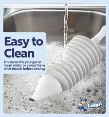 Luigi&rsquo;s Toilet Plunger &ndash; Unclogger Plungers for Grey Plunger, Gray