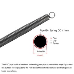 20mm OD 380mm Length Spring Tube Bender Steel Spring Pipe Bending Tubes