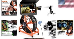 New 2026 7&Prime; Sewer Inspection Camera &ndash; 1080P HD, Durable Design for Professionals