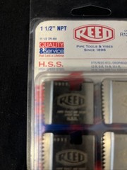 Reed Mfg R12+ Segmental Pipe Dies 1-1/2&Prime; NPT Item 05614 Catalog R12DN 1 1/2 HSS