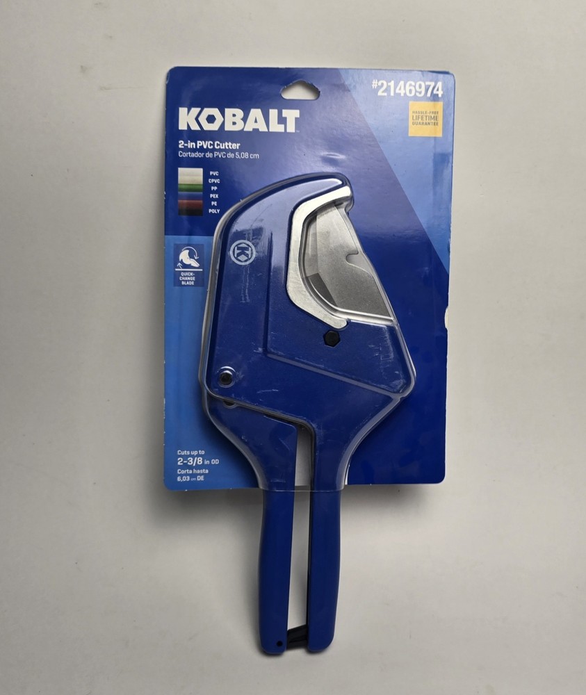 Kobalt Hand-Held Click System 2-in PVC Cutter #2146974 New