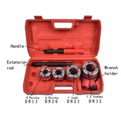 Manual Threading machine Water Pipe Hinge Twisted Plate Dies Threading Kit