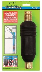 GT Water Products 750 3 to 6 Dia. in. Cup Drain Unclogger 11 L in.