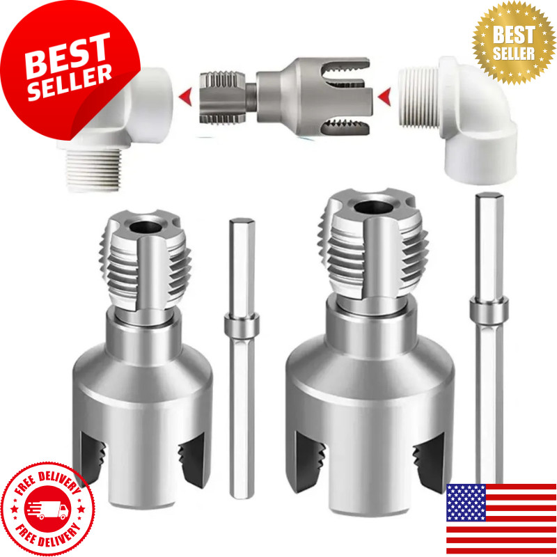 PVC Pipe Threading Tool Internal External Thread Cutter Drill Compatible