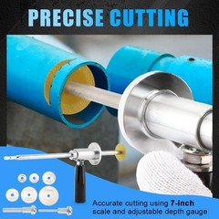 Inside Pipe Cutter for Pvc Pipe with Handle and Diamond Grit Cutting Wheel, 7&hellip;