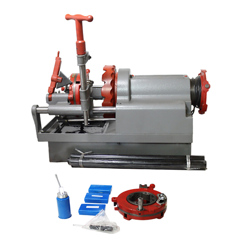 INTSUPERMAI Electric Pipe Threader Machine 1/2&Prime; -3&Prime; Threading Self OpenHead 750W